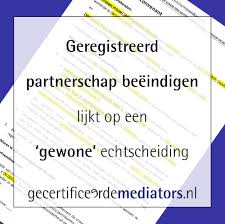 scheiding geregistreerd partnerschap